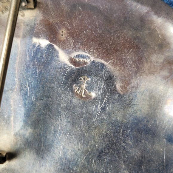 Sterling Silver and Turquoise Three Horse Head Belt Buckle - Picture 4 of 5